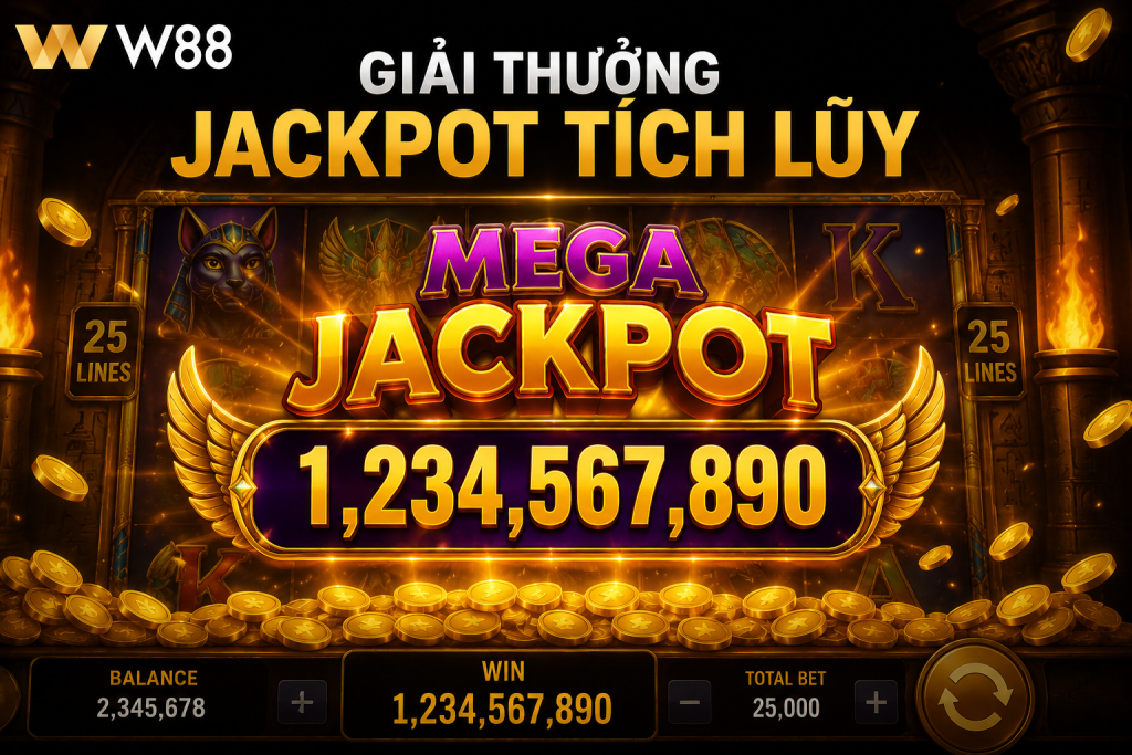 Giải thưởng Jackpot tích lũy trong game slot trực tuyến