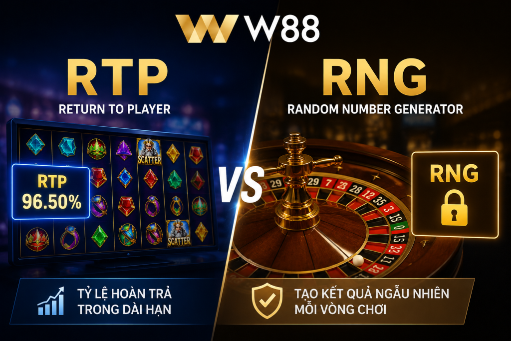 So sánh RTP và RNG trong casino trực tuyến